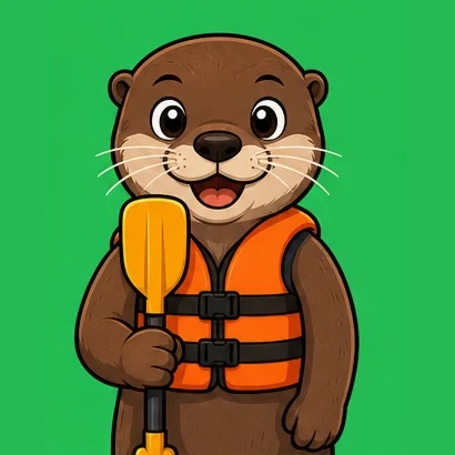 Avatar animado: Lontra, Remo e colete