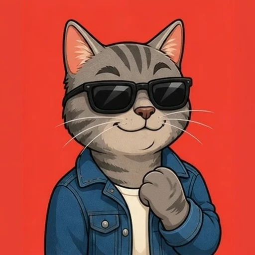 Avatar animado: Gato, Óculos escuros