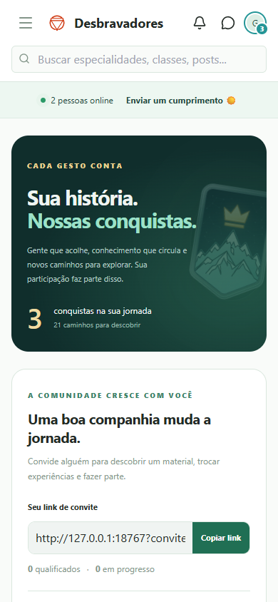 Captura no celular: 3. Descubra suas próximas conquistas